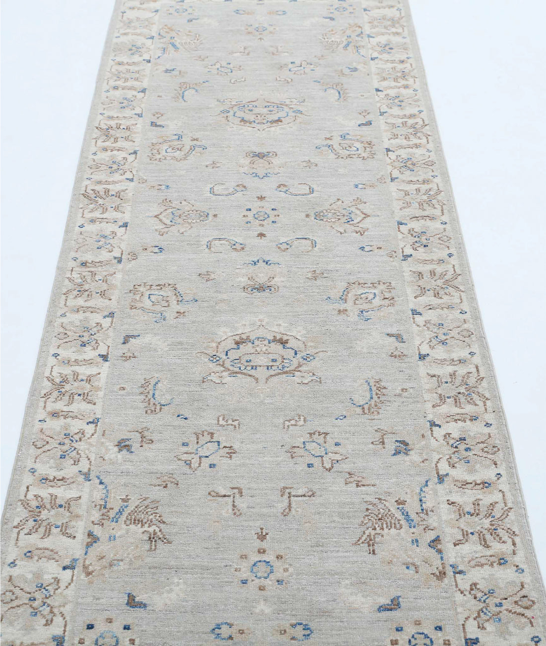 Alfombra de lana Serenity anudada a mano - 2'6'' x 7'10''