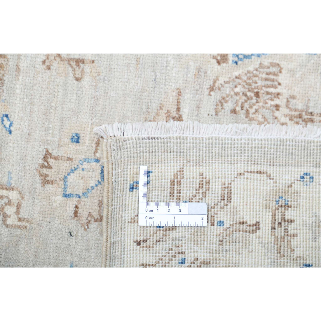 Alfombra de lana Serenity anudada a mano - 2'6'' x 7'10''