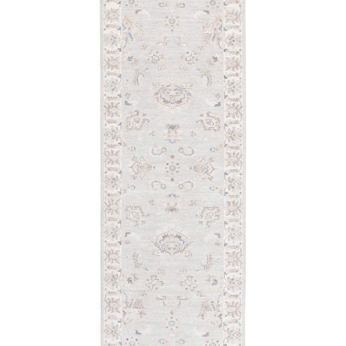 Alfombra de lana Serenity anudada a mano - 2'6'' x 7'10''