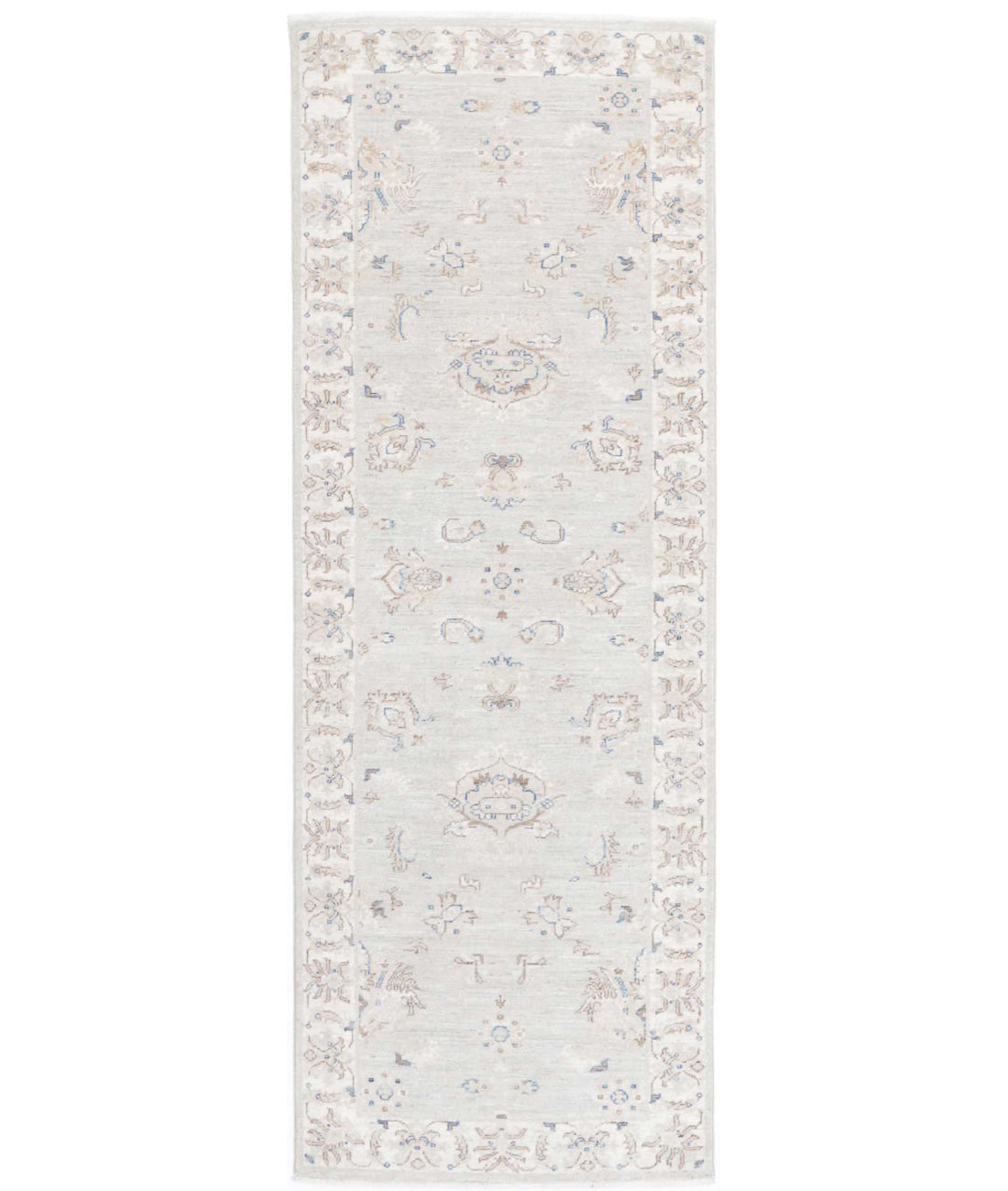 Alfombra de lana Serenity anudada a mano - 2'6'' x 7'10''