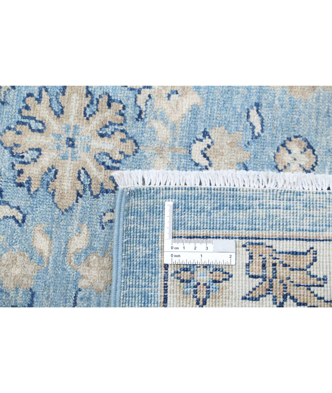 Hand Knotted Serenity Wool Rug - 8'10'' x 11'9'' 8'10'' x 11'9'' (265 X 353) / Blue / Taupe