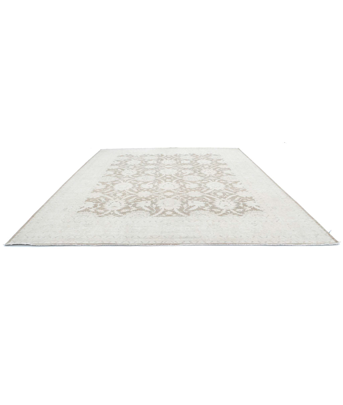 Hand Knotted Serenity Wool Rug - 12'0'' x 14'6'' 12'0'' x 14'6'' (360 X 435) / Brown / Ivory