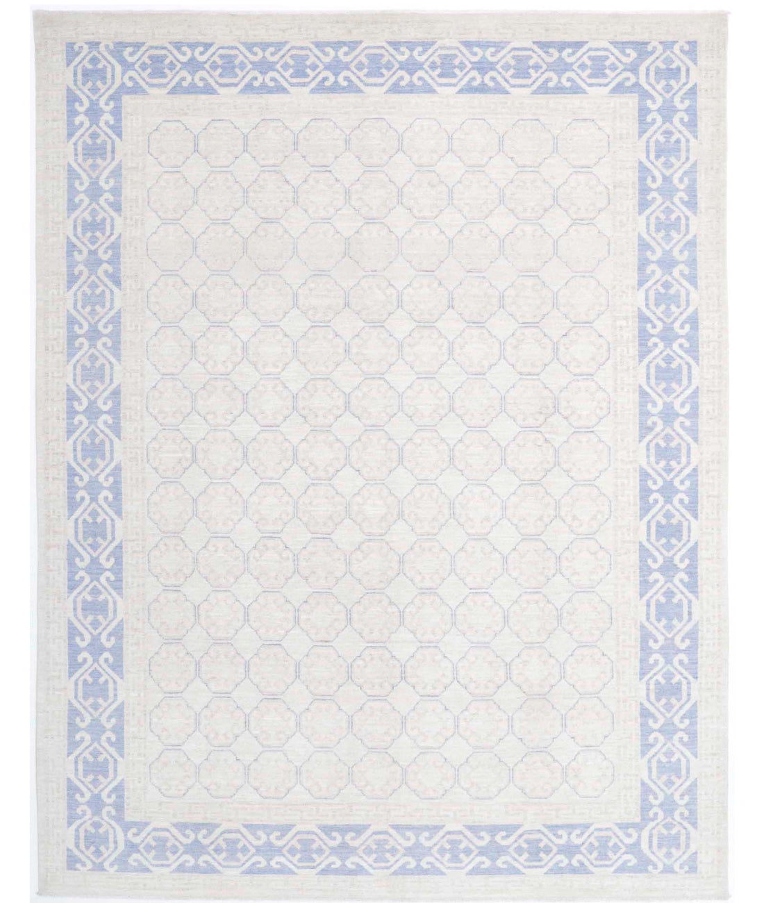 Hand Knotted Khotan Wool Rug - 8'4'' x 10'9''