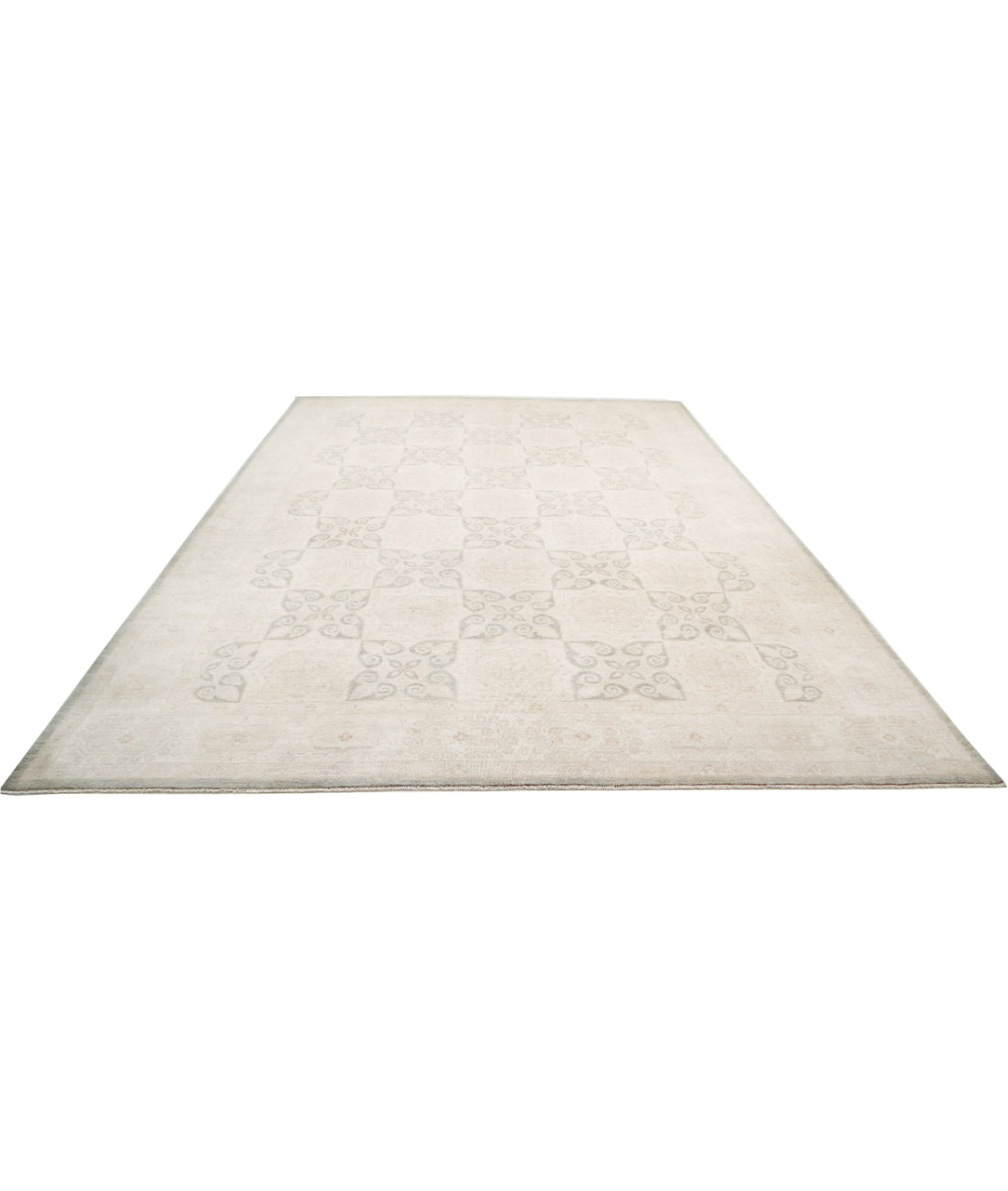 Hand Knotted Serenity Wool Rug - 9'10'' x 13'5'' 9'10'' x 13'5'' (295 X 403) / Taupe / Ivory