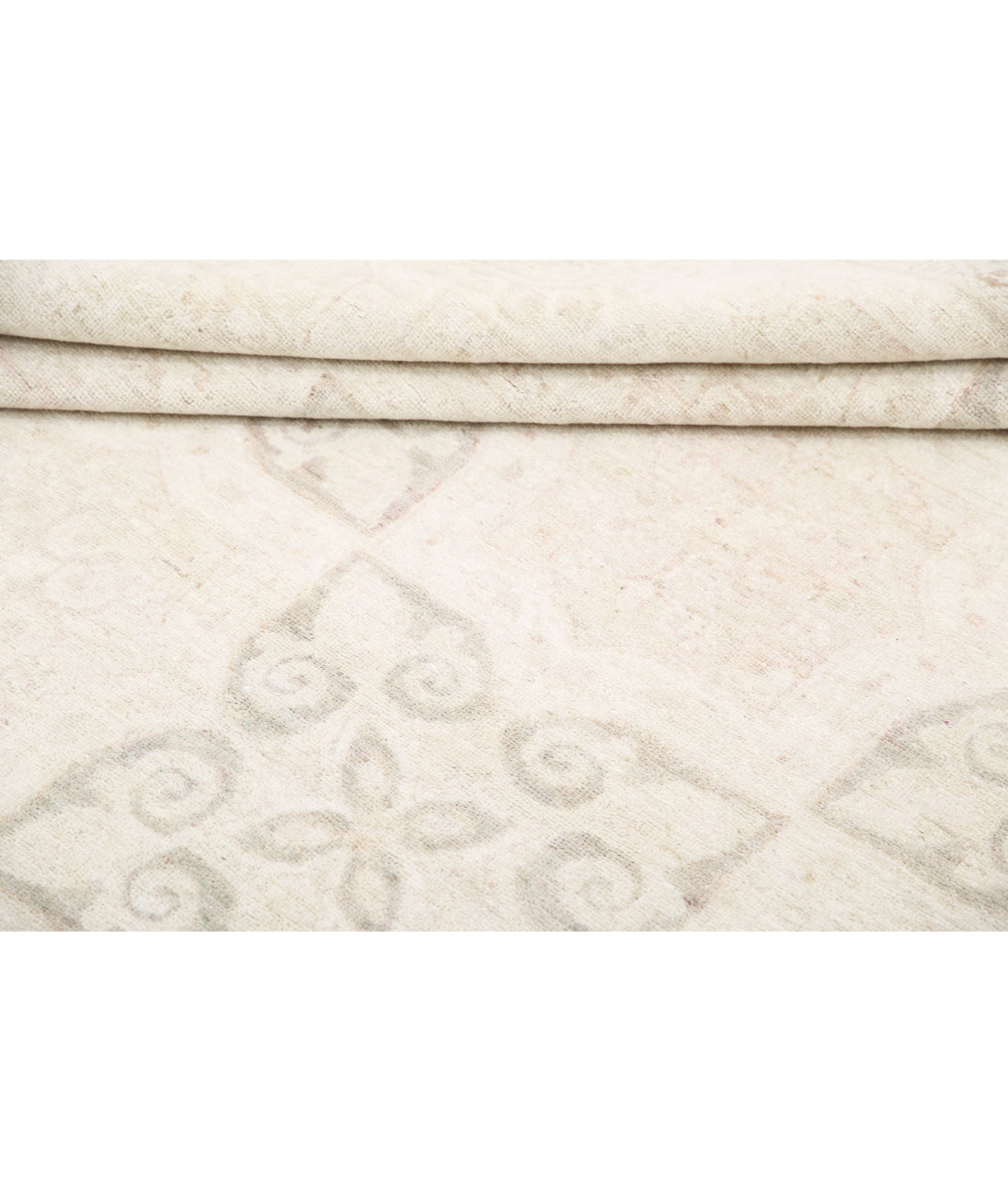 Hand Knotted Serenity Wool Rug - 9'10'' x 13'5'' 9'10'' x 13'5'' (295 X 403) / Taupe / Ivory