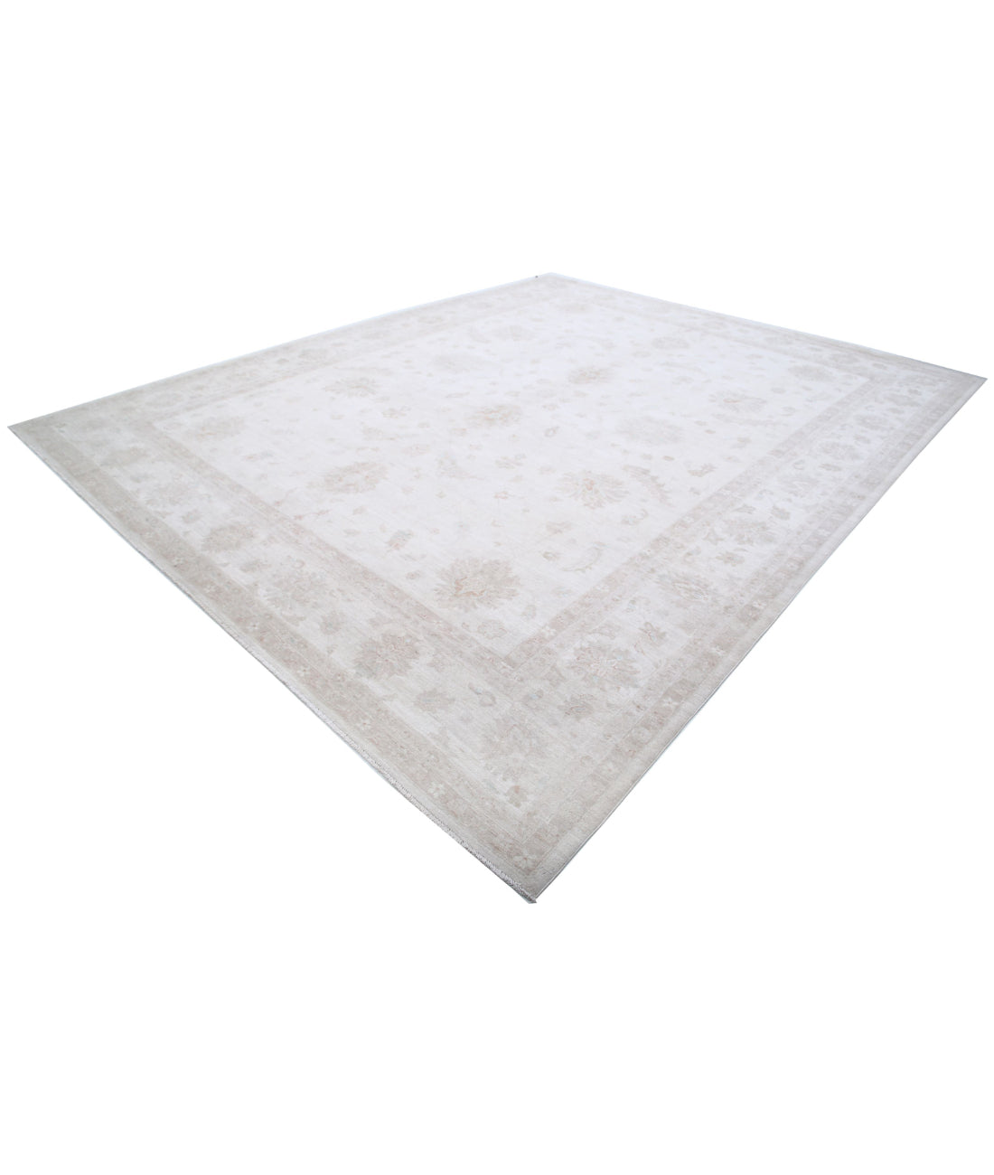 Hand Knotted Serenity Wool Rug - 11'4'' x 14'0'' 11'4'' x 14'0'' (340 X 420) / Ivory / Grey