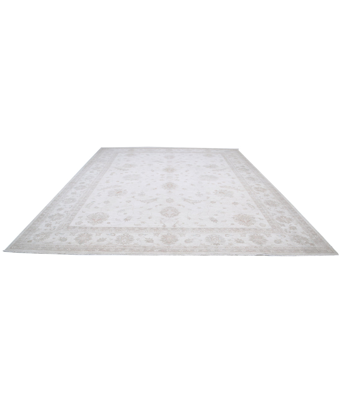 Hand Knotted Serenity Wool Rug - 11'4'' x 14'0'' 11'4'' x 14'0'' (340 X 420) / Ivory / Grey