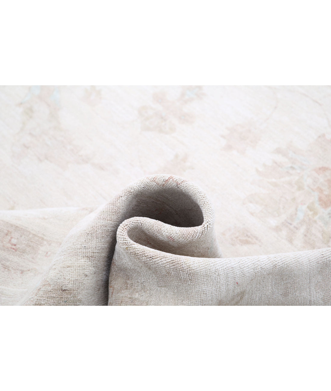 Hand Knotted Serenity Wool Rug - 11'4'' x 14'0'' 11'4'' x 14'0'' (340 X 420) / Ivory / Grey