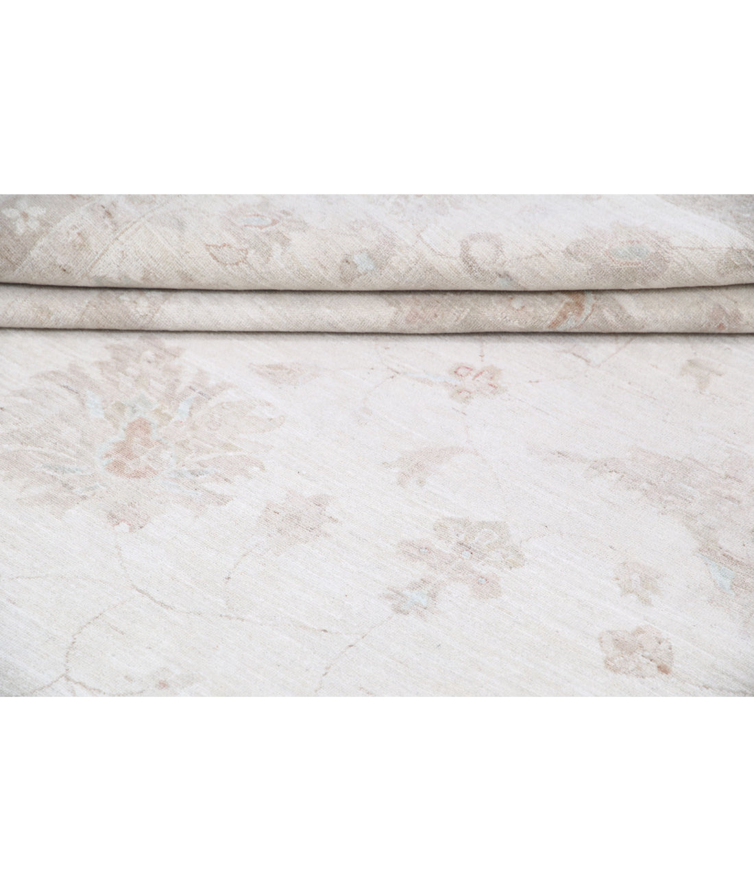 Hand Knotted Serenity Wool Rug - 11'4'' x 14'0'' 11'4'' x 14'0'' (340 X 420) / Ivory / Grey