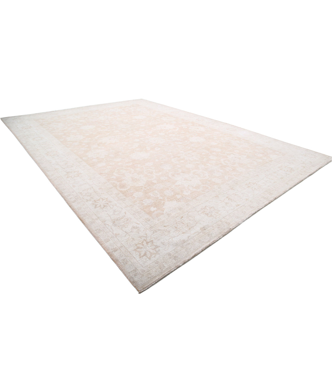 Hand Knotted Serenity Wool Rug - 12'10'' x 18'3'' 12'10'' x 18'3'' (385 X 548) / Taupe / Ivory