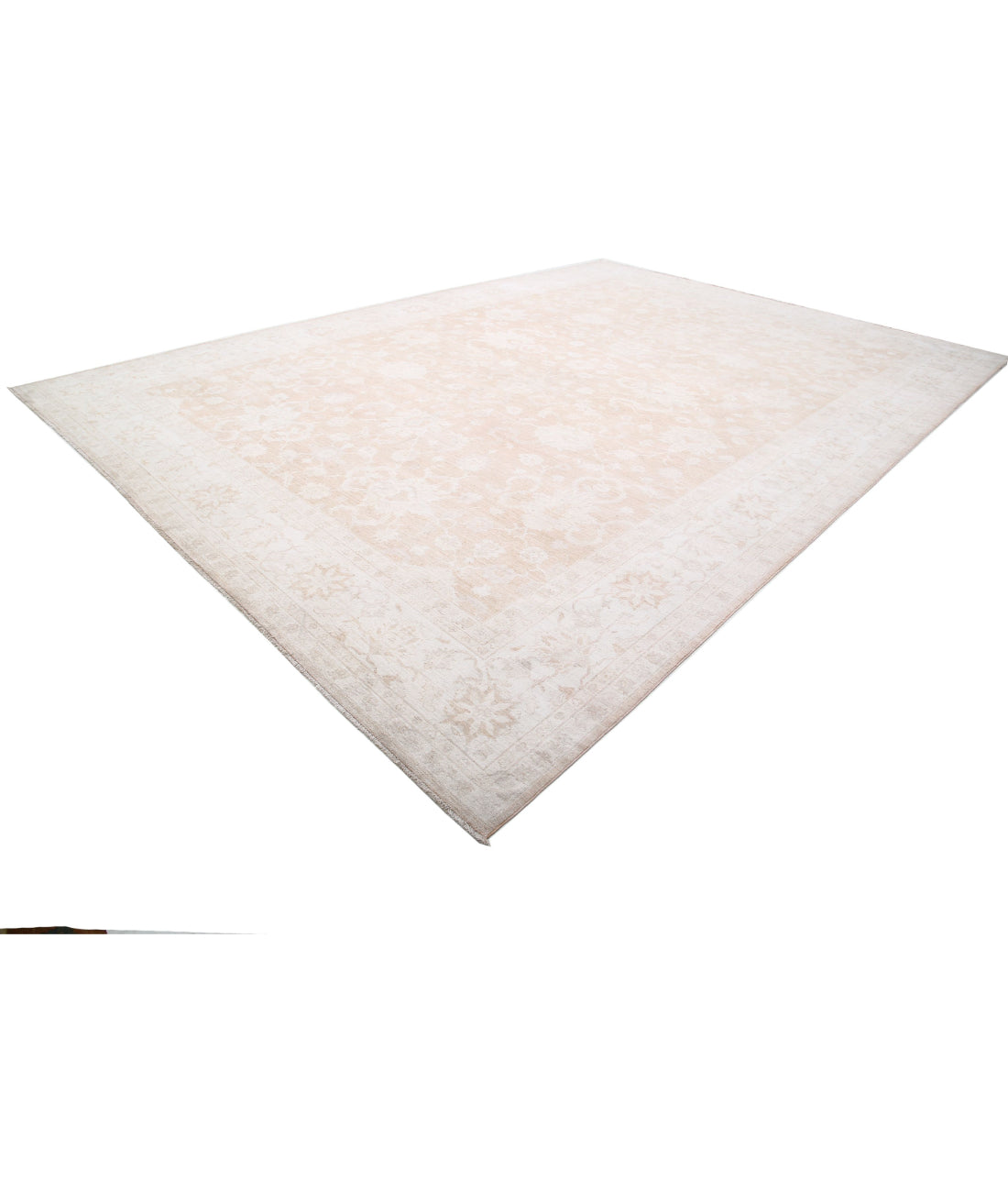 Hand Knotted Serenity Wool Rug - 12'10'' x 18'3'' 12'10'' x 18'3'' (385 X 548) / Taupe / Ivory