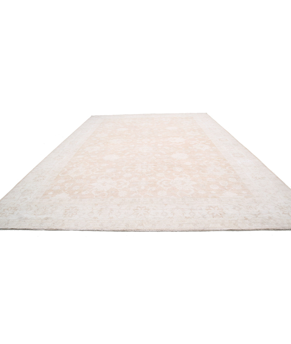 Hand Knotted Serenity Wool Rug - 12'10'' x 18'3'' 12'10'' x 18'3'' (385 X 548) / Taupe / Ivory