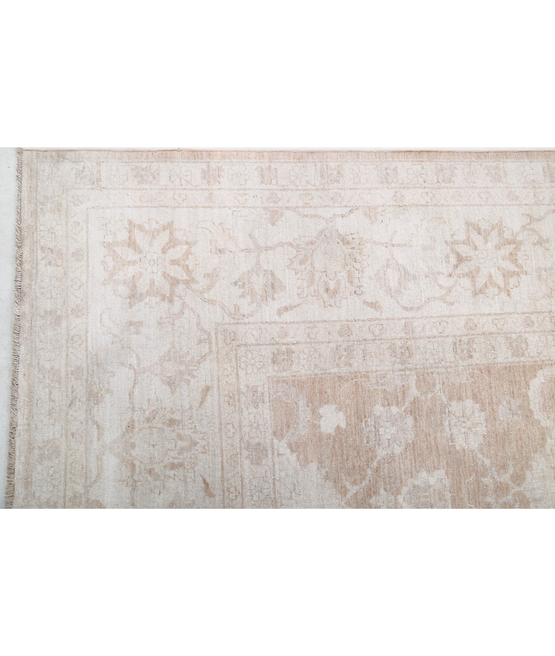 Hand Knotted Serenity Wool Rug - 12'10'' x 18'3'' 12'10'' x 18'3'' (385 X 548) / Taupe / Ivory