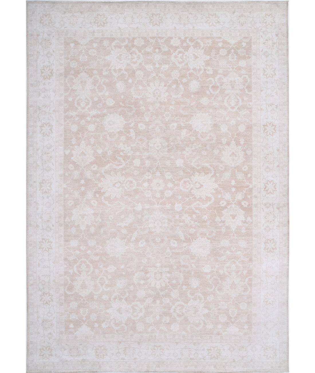 Hand Knotted Serenity Wool Rug - 12&#39;10&#39;&#39; x 18&#39;3&#39;&#39; 12&#39;10&#39;&#39; x 18&#39;3&#39;&#39; (385 X 548) / Taupe / Ivory