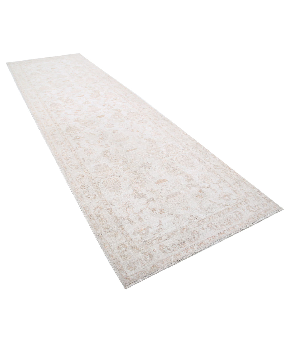 Hand Knotted Serenity Wool Rug - 4'2'' x 13'5''