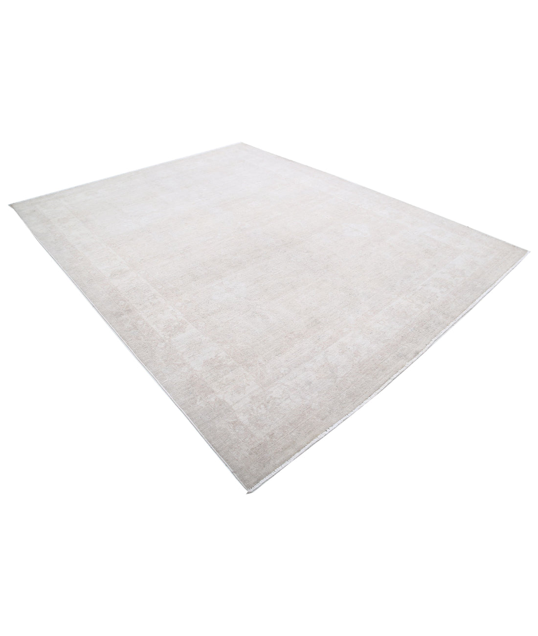 Hand Knotted Serenity Wool Rug - 7'11'' x 9'11'' 7'11'' x 9'11'' (238 X 298) / Grey / Ivory