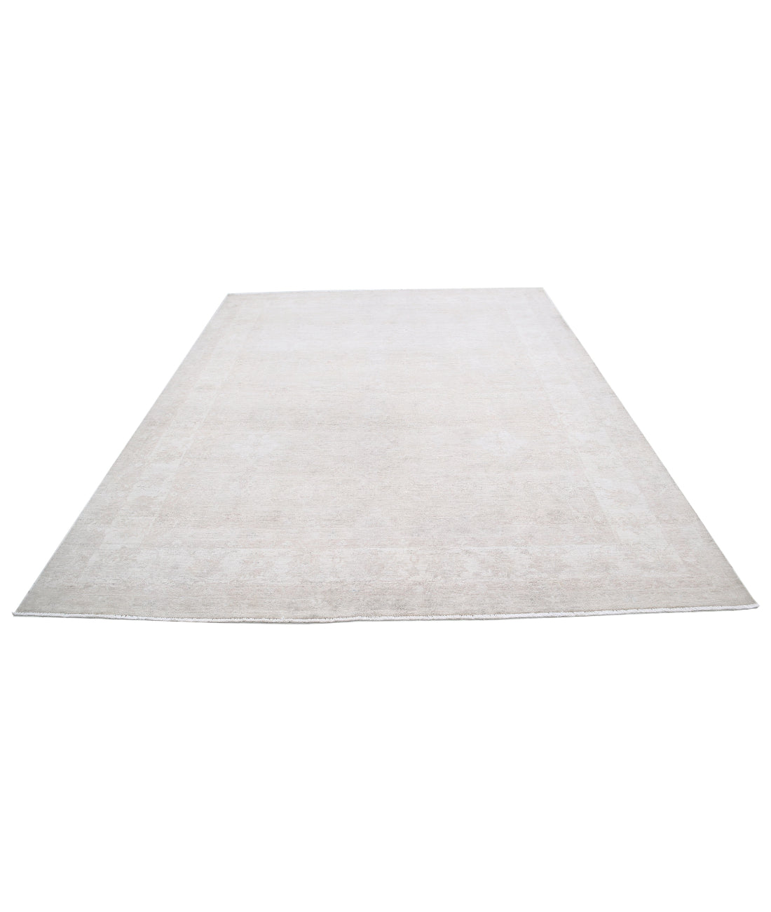 Hand Knotted Serenity Wool Rug - 7'11'' x 9'11'' 7'11'' x 9'11'' (238 X 298) / Grey / Ivory