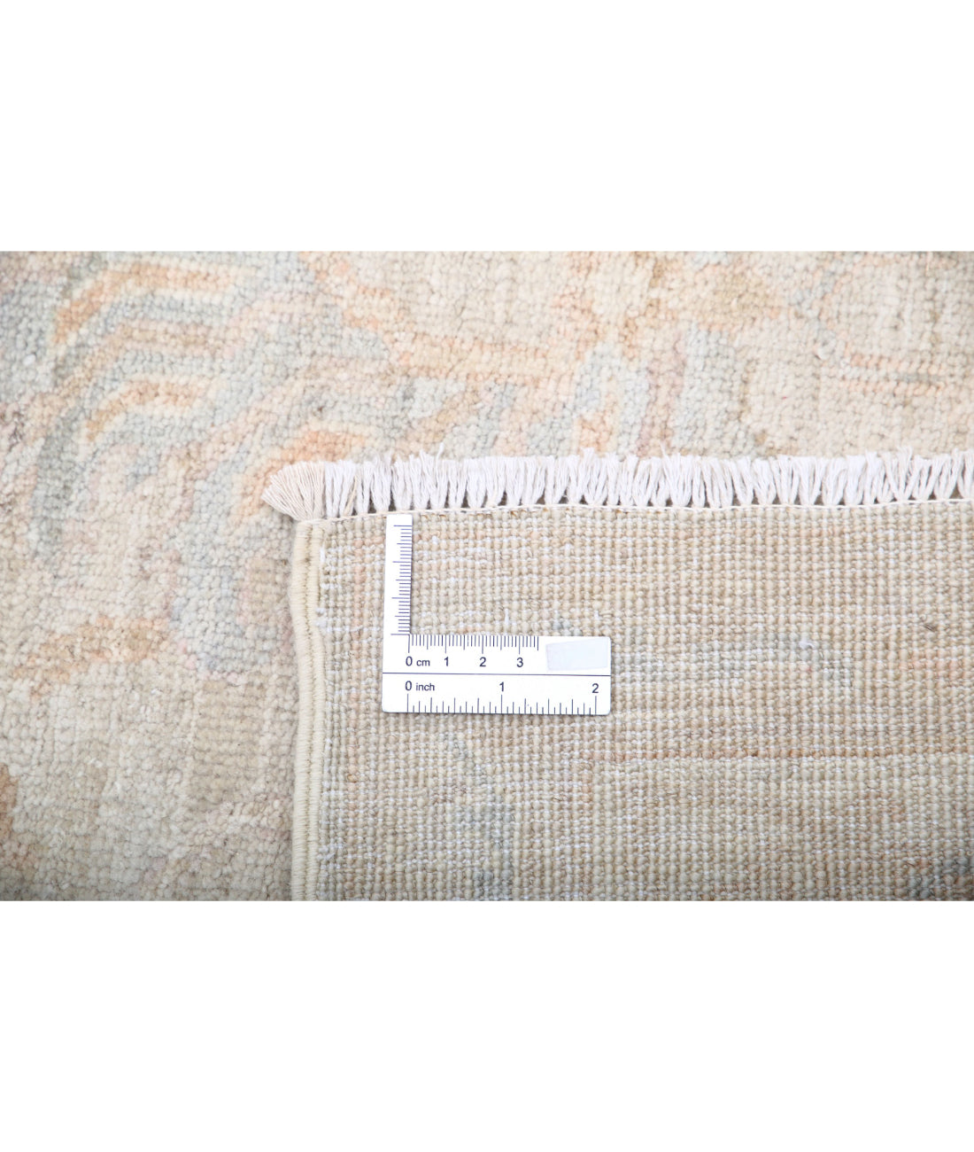 Hand Knotted Serenity Wool Rug - 8'1'' x 9'8'' 8'1'' x 9'8'' (243 X 290) / Ivory / Blue