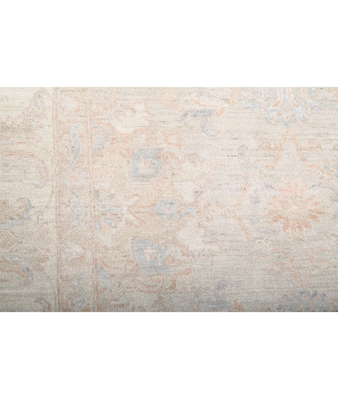 Hand Knotted Serenity Wool Rug - 8'1'' x 9'8'' 8'1'' x 9'8'' (243 X 290) / Ivory / Blue