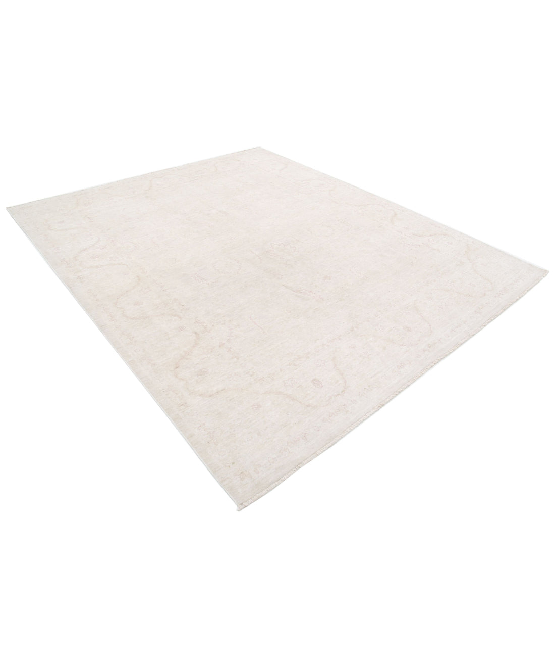 Hand Knotted Serenity Wool Rug - 7'11'' x 9'5'' 7'11'' x 9'5'' (238 X 283) / Ivory / Taupe