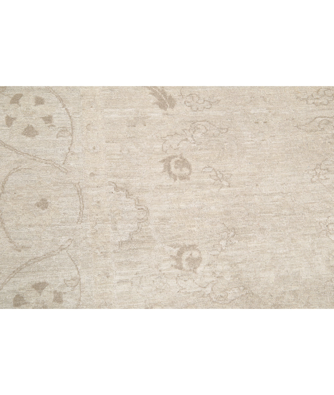 Hand Knotted Serenity Wool Rug - 7'9'' x 8'7'' 7'9'' x 8'7'' (233 X 258) / Ivory / Taupe