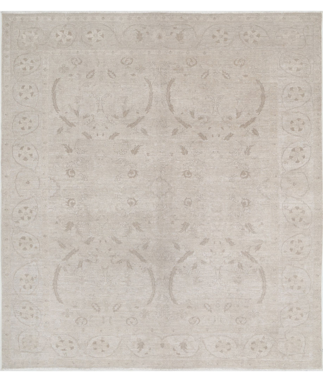 Hand Knotted Serenity Wool Rug - 7'9'' x 8'7''