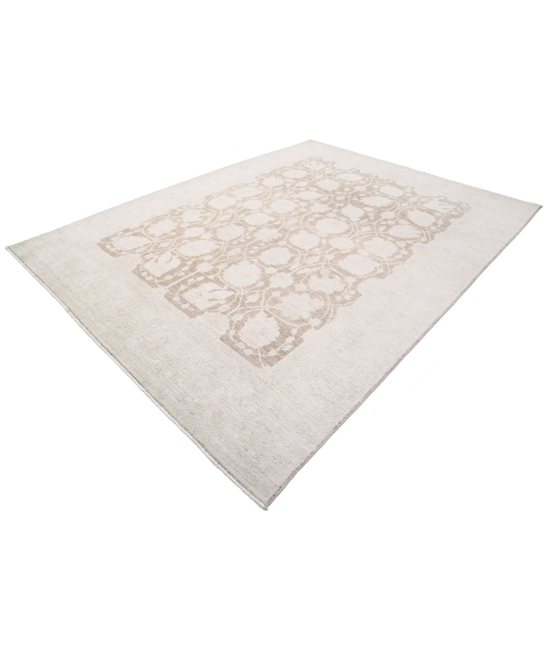 Hand Knotted Serenity Wool Rug - 8'7'' x 11'3'' 8'7'' x 11'3'' (258 X 338) / Brown / Ivory