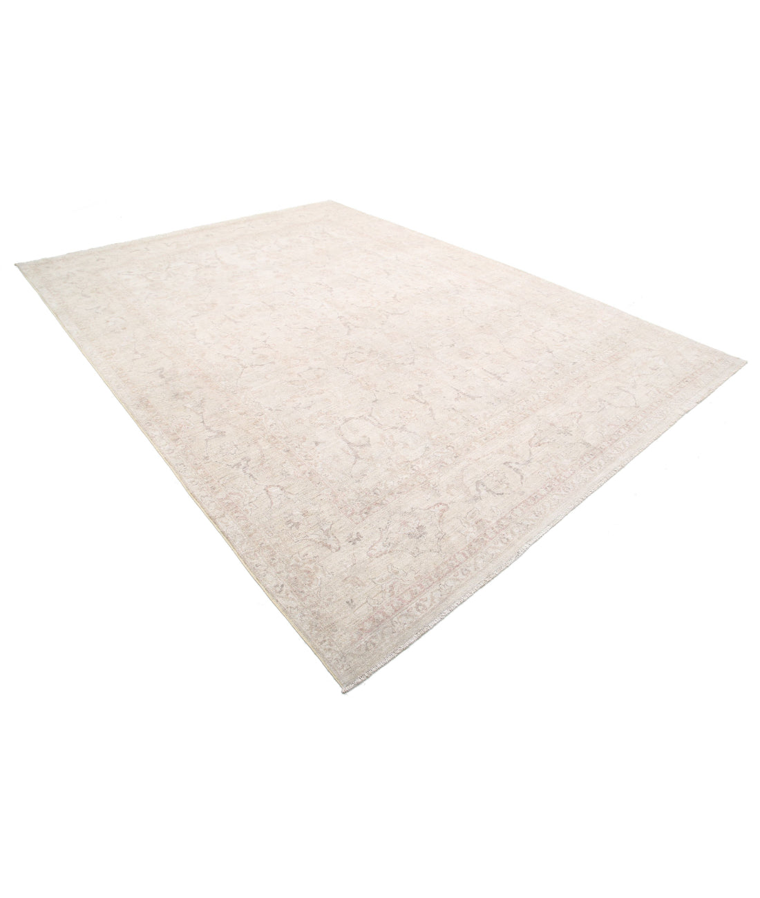 Hand Knotted Serenity Wool Rug - 8'10'' x 12'1'' 8'10'' x 12'1'' (265 X 363) / Ivory / Grey