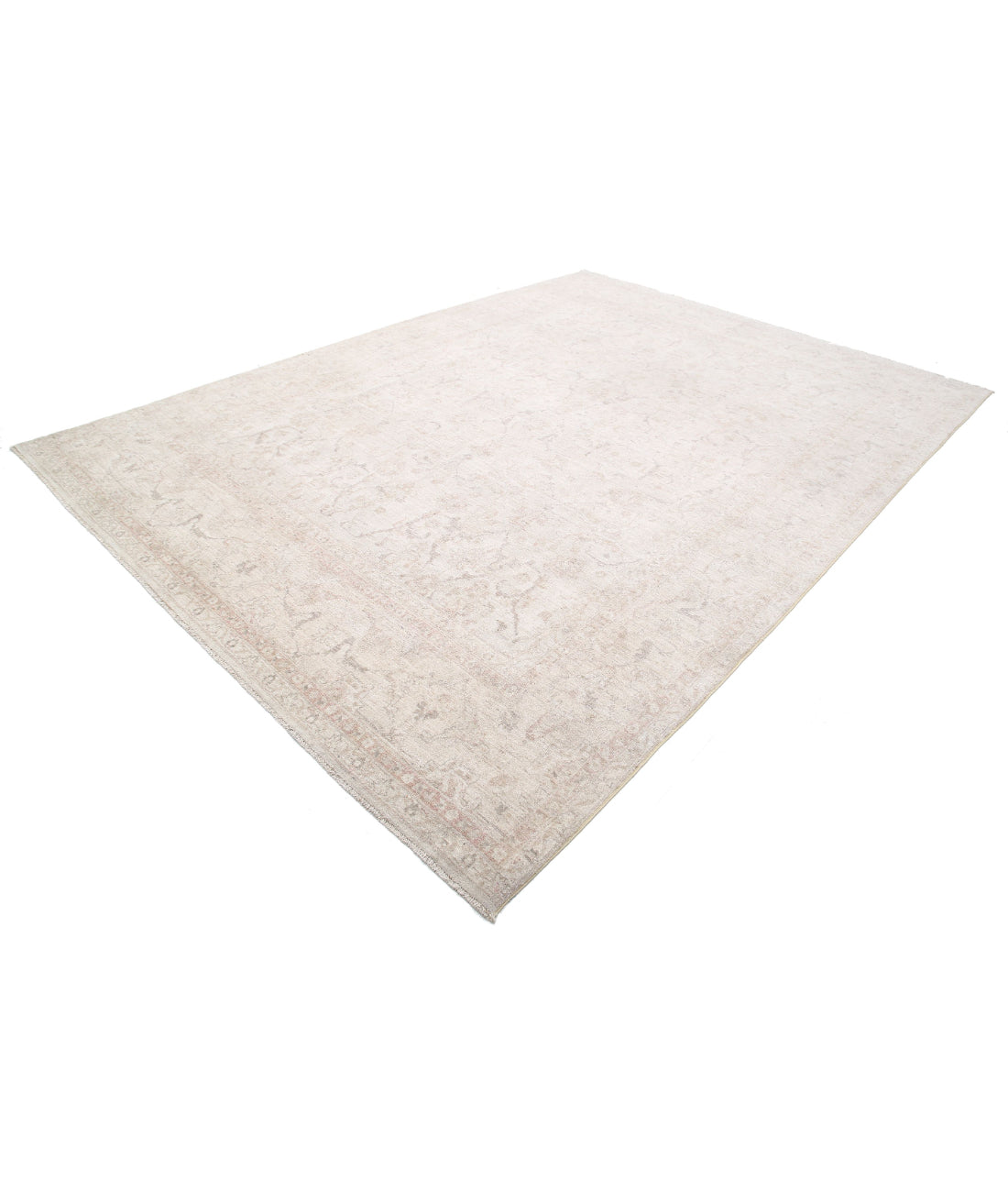 Hand Knotted Serenity Wool Rug - 8'10'' x 12'1'' 8'10'' x 12'1'' (265 X 363) / Ivory / Grey
