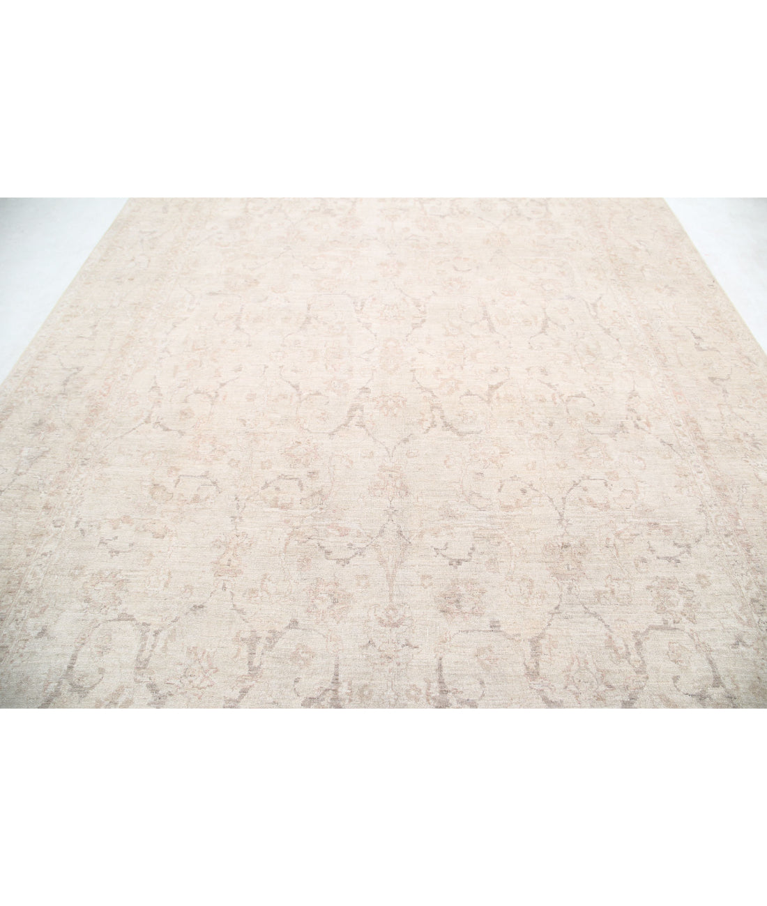 Hand Knotted Serenity Wool Rug - 8'10'' x 12'1'' 8'10'' x 12'1'' (265 X 363) / Ivory / Grey