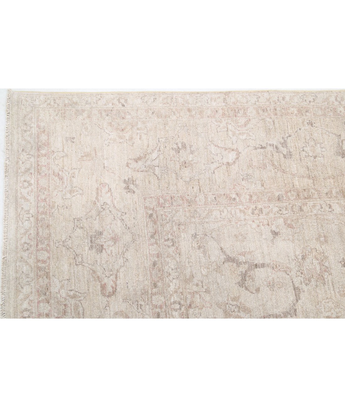 Hand Knotted Serenity Wool Rug - 8'10'' x 12'1'' 8'10'' x 12'1'' (265 X 363) / Ivory / Grey