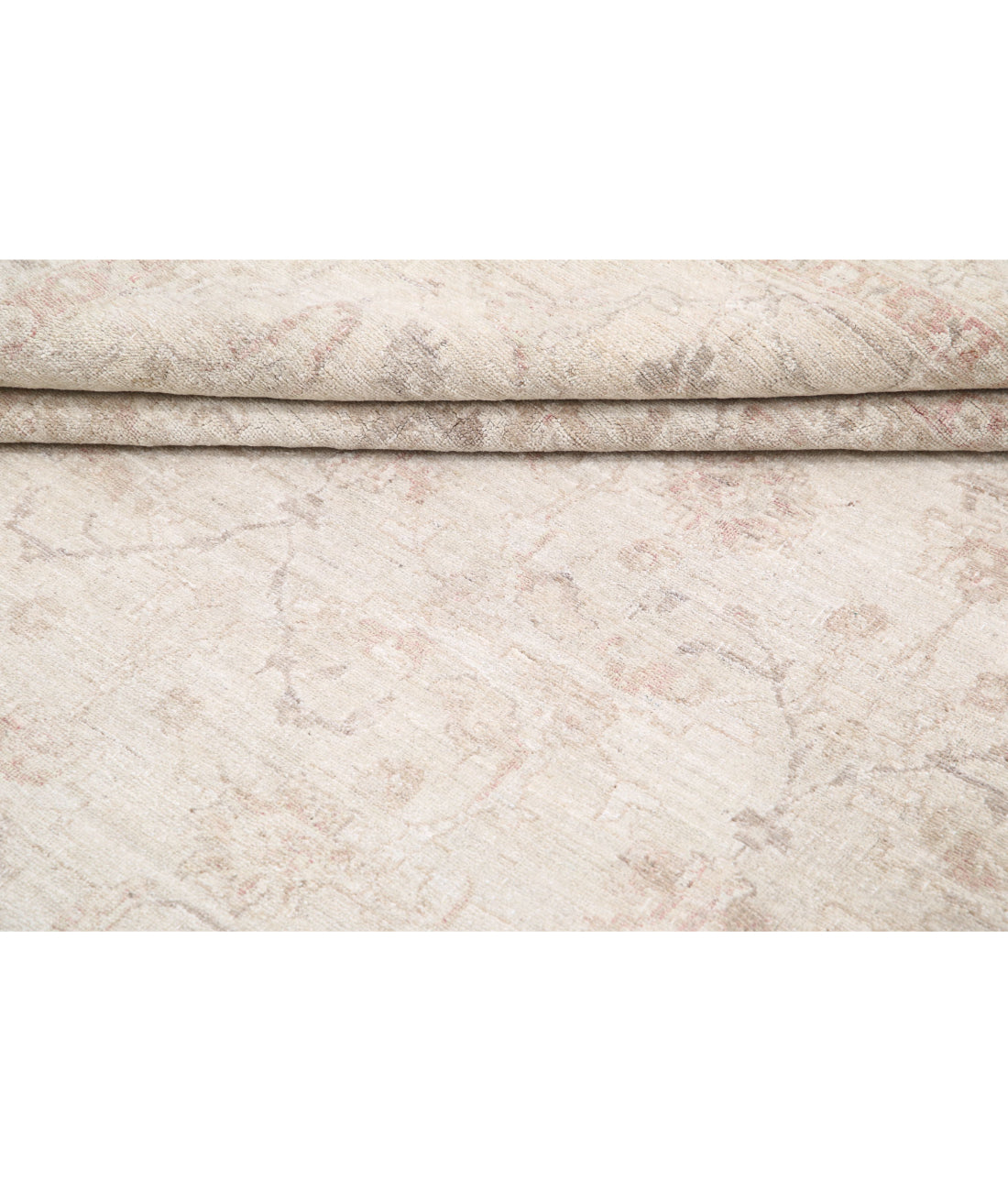 Hand Knotted Serenity Wool Rug - 8'10'' x 12'1'' 8'10'' x 12'1'' (265 X 363) / Ivory / Grey