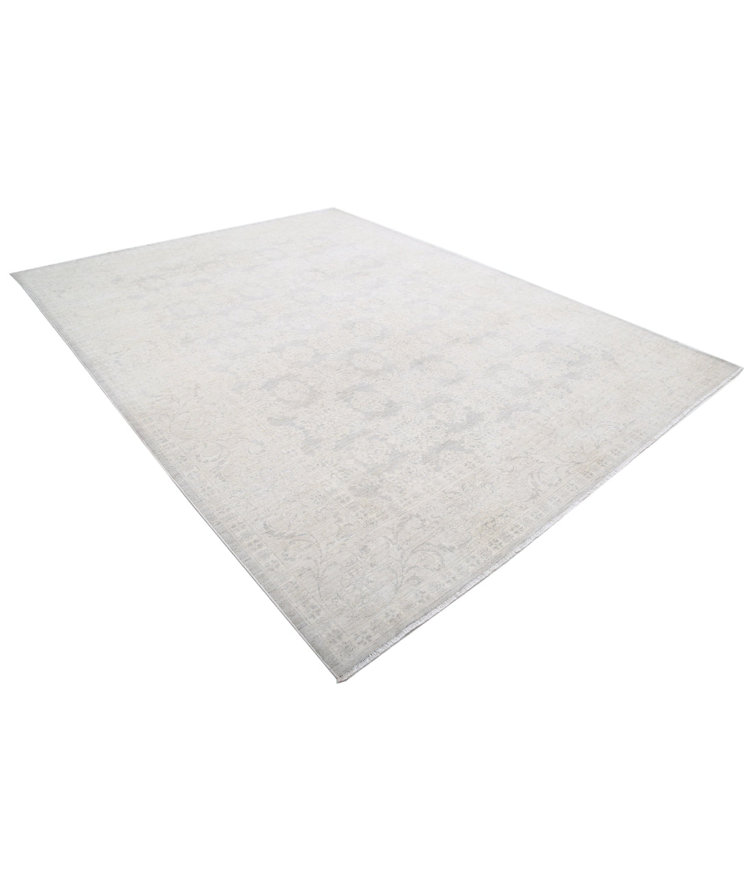 Hand Knotted Serenity Wool Rug - 8'9'' x 11'6'' 8'9'' x 11'6'' (263 X 345) / Grey / Ivory