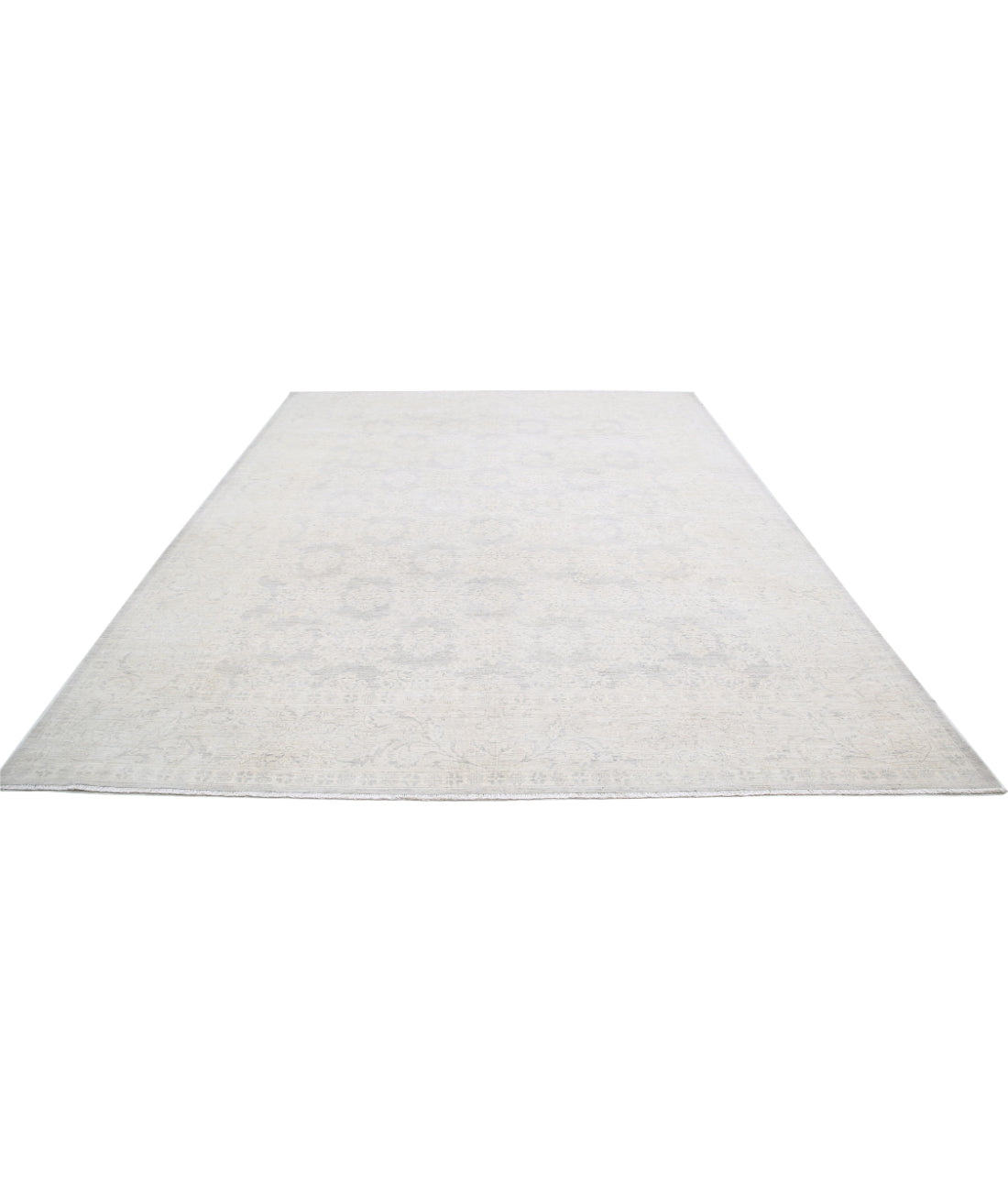 Hand Knotted Serenity Wool Rug - 8'9'' x 11'6'' 8'9'' x 11'6'' (263 X 345) / Grey / Ivory