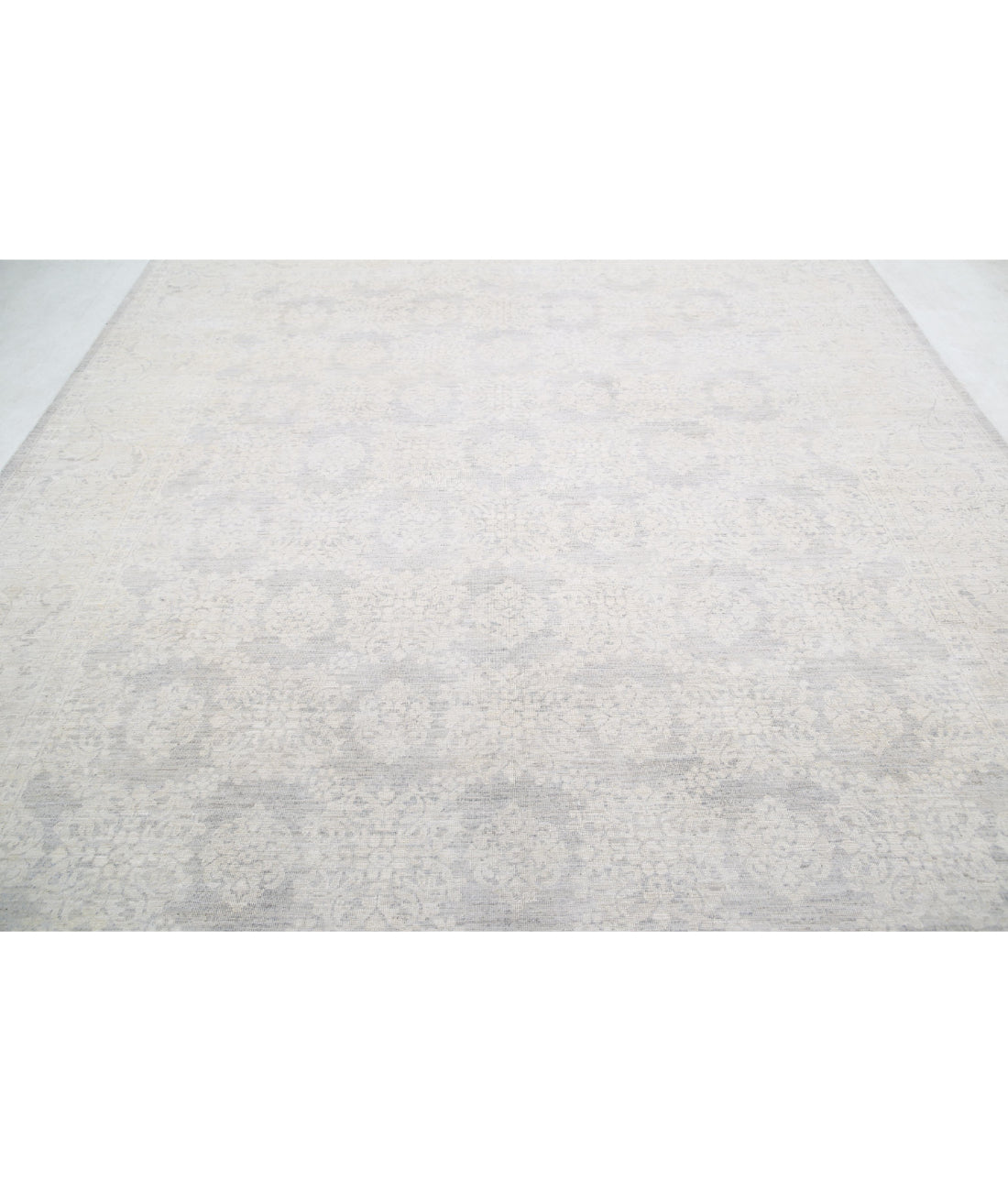 Hand Knotted Serenity Wool Rug - 8'9'' x 11'6'' 8'9'' x 11'6'' (263 X 345) / Grey / Ivory