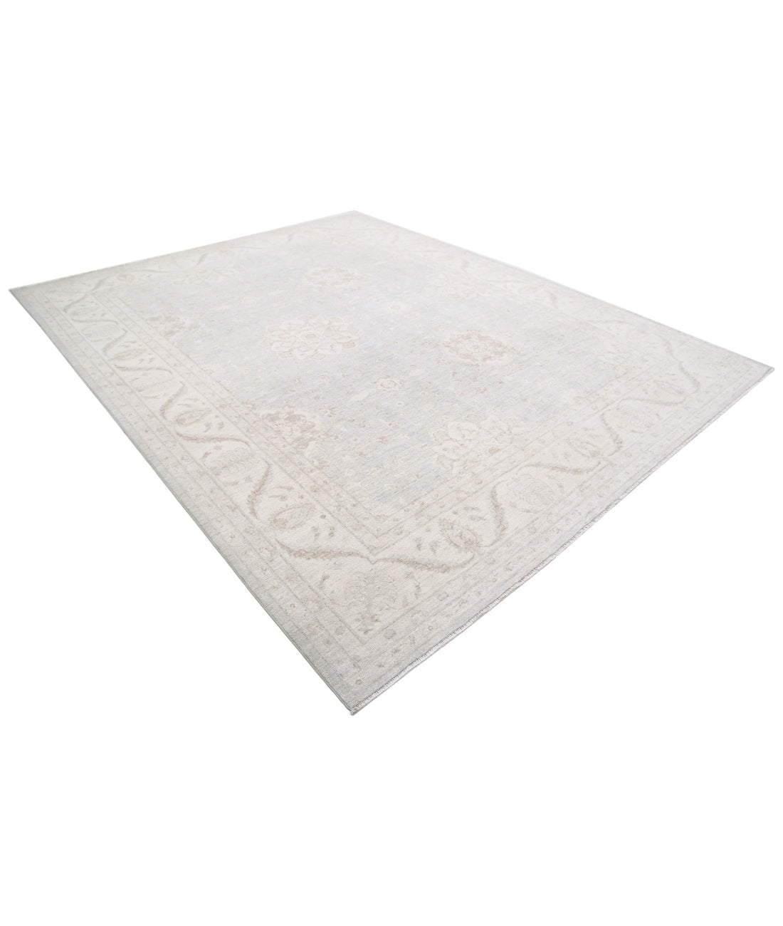 Hand Knotted Serenity Wool Rug - 9'0'' x 11'2'' 9'0'' x 11'2'' (270 X 335) / Grey / Ivory