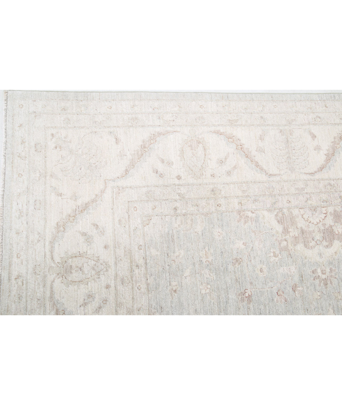 Hand Knotted Serenity Wool Rug - 9'0'' x 11'2'' 9'0'' x 11'2'' (270 X 335) / Grey / Ivory