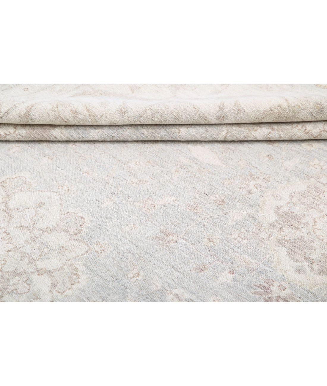 Hand Knotted Serenity Wool Rug - 9'0'' x 11'2'' 9'0'' x 11'2'' (270 X 335) / Grey / Ivory