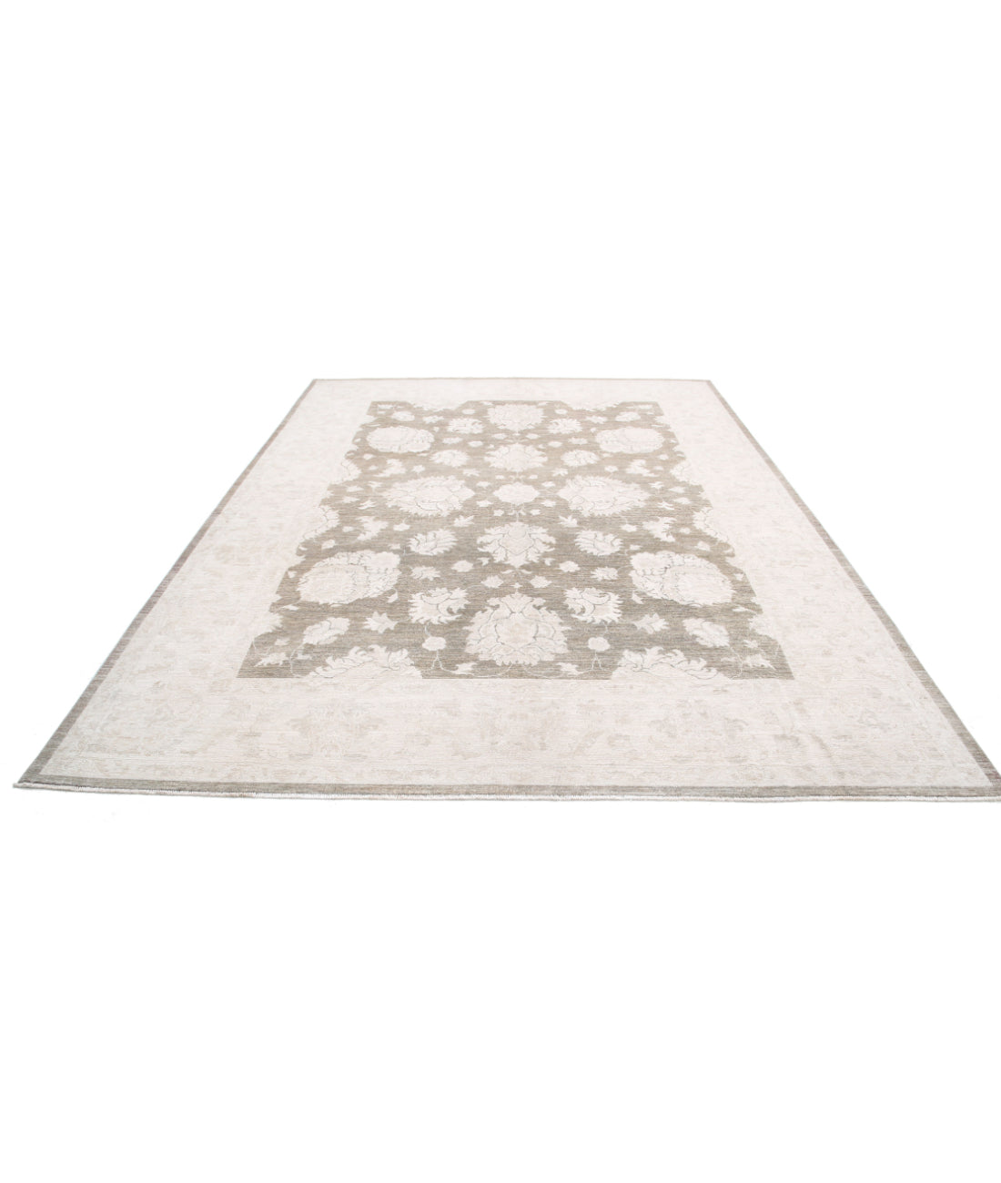Hand Knotted Serenity Wool Rug - 8'9'' x 11'9'' 8'9'' x 11'9'' (263 X 353) / Taupe / Ivory