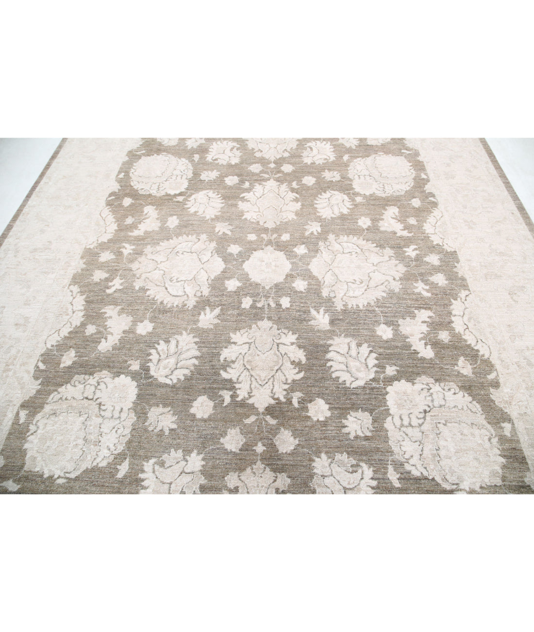 Hand Knotted Serenity Wool Rug - 8'9'' x 11'9'' 8'9'' x 11'9'' (263 X 353) / Taupe / Ivory