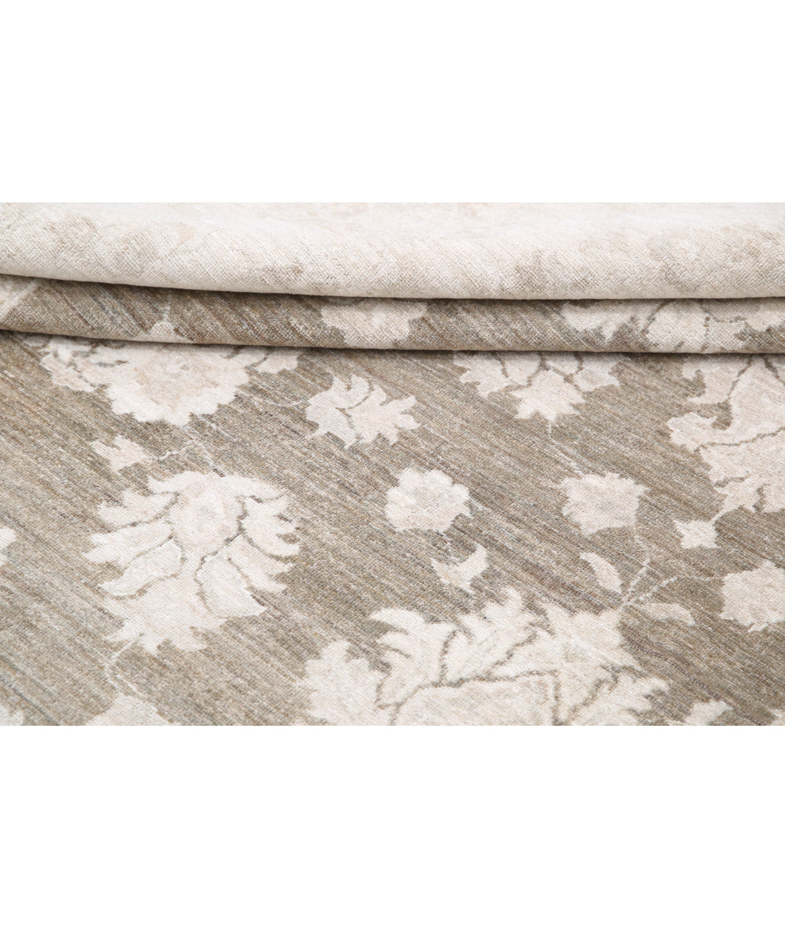 Hand Knotted Serenity Wool Rug - 8'9'' x 11'9'' 8'9'' x 11'9'' (263 X 353) / Taupe / Ivory