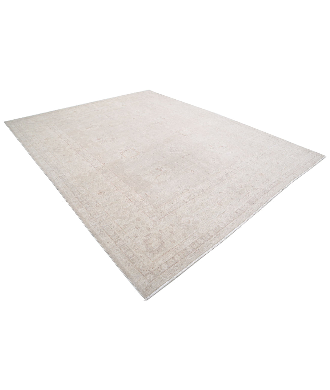 Hand Knotted Serenity Wool Rug - 9'1'' x 11'7'' 9'1'' x 11'7'' (273 X 348) / Ivory / Taupe