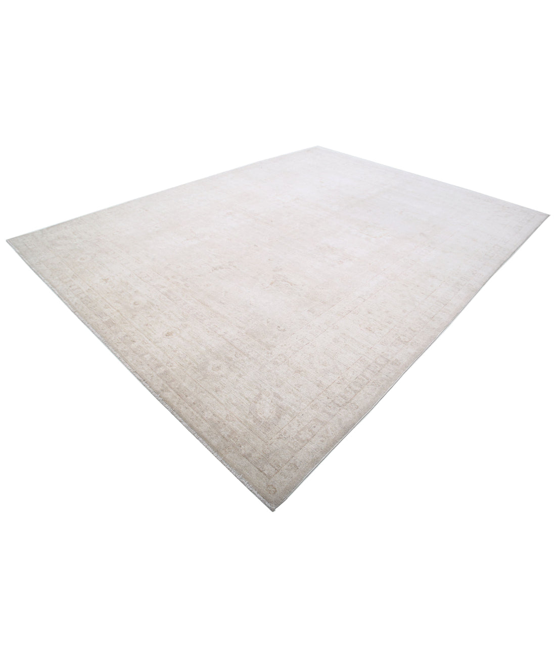 Hand Knotted Serenity Wool Rug - 9'1'' x 11'7'' 9'1'' x 11'7'' (273 X 348) / Ivory / Taupe