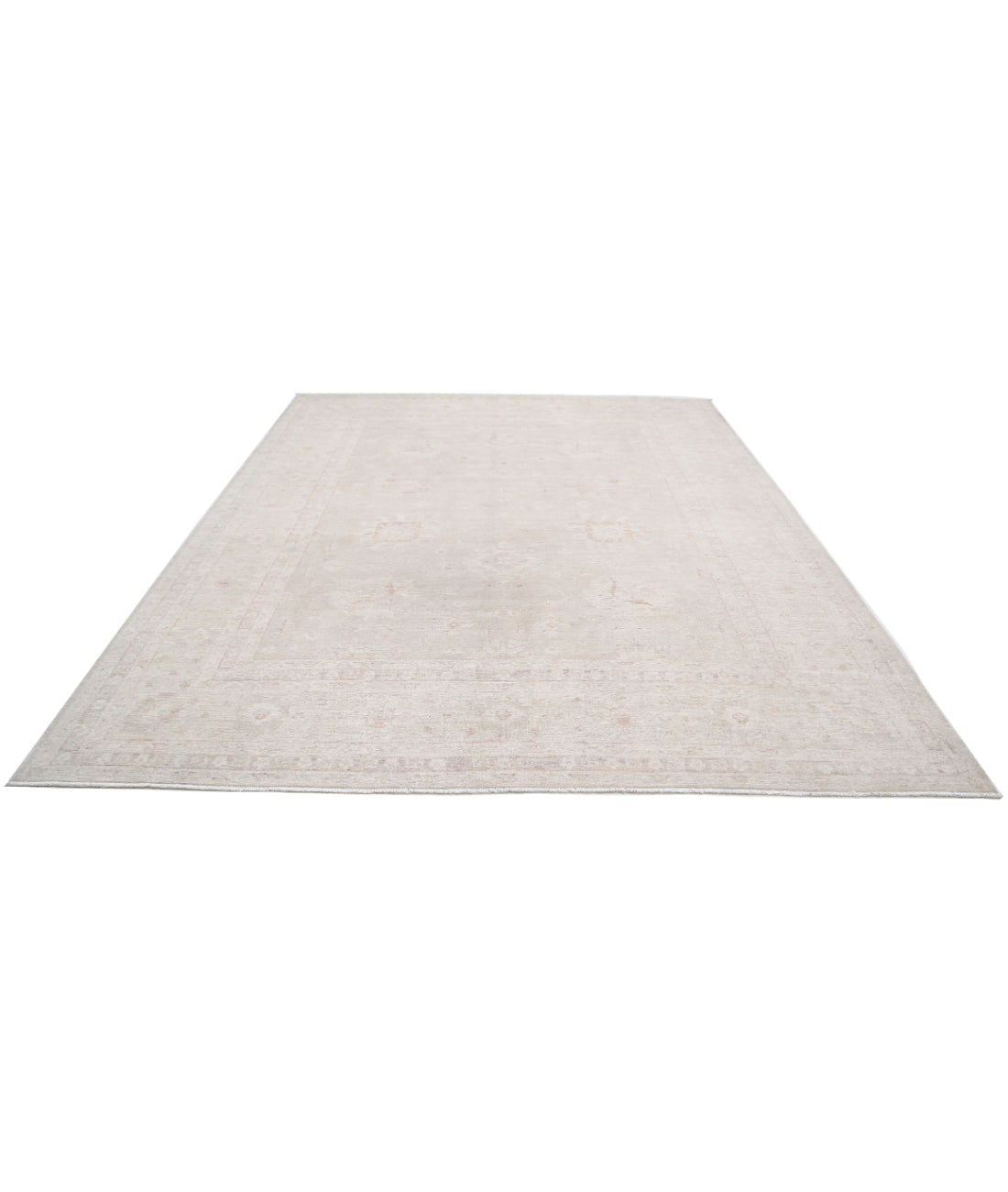 Hand Knotted Serenity Wool Rug - 9'1'' x 11'7'' 9'1'' x 11'7'' (273 X 348) / Ivory / Taupe