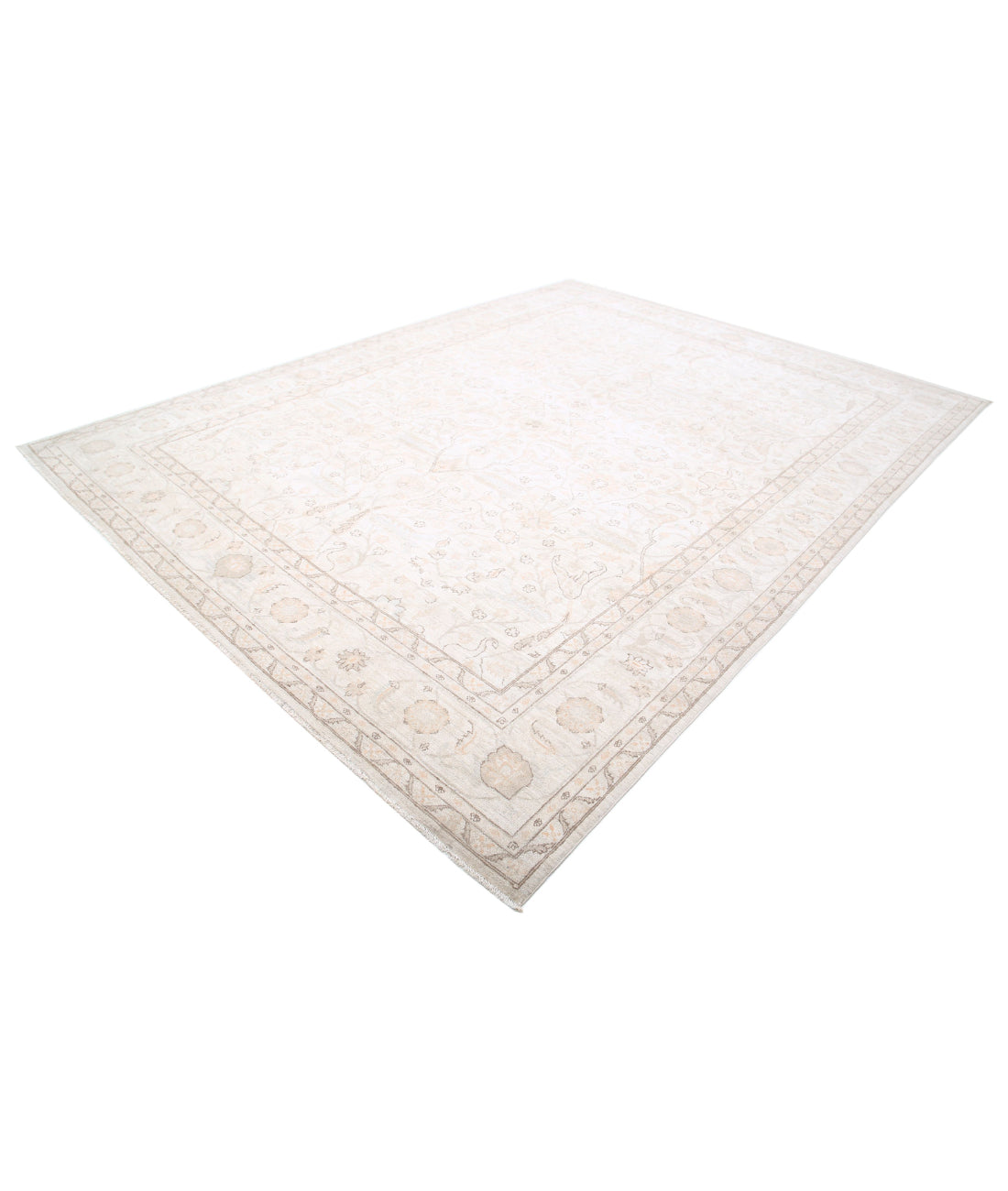 Hand Knotted Serenity Wool Rug - 9'1'' x 12'0'' 9'1'' x 12'0'' (273 X 360) / Ivory / Taupe