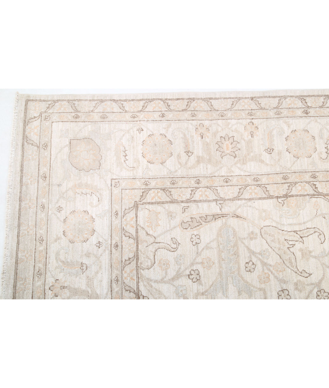 Hand Knotted Serenity Wool Rug - 9'1'' x 12'0'' 9'1'' x 12'0'' (273 X 360) / Ivory / Taupe