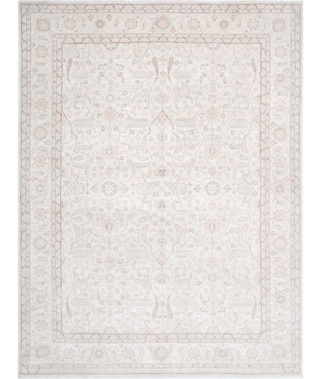Hand Knotted Serenity Wool Rug - 9'1'' x 12'0''