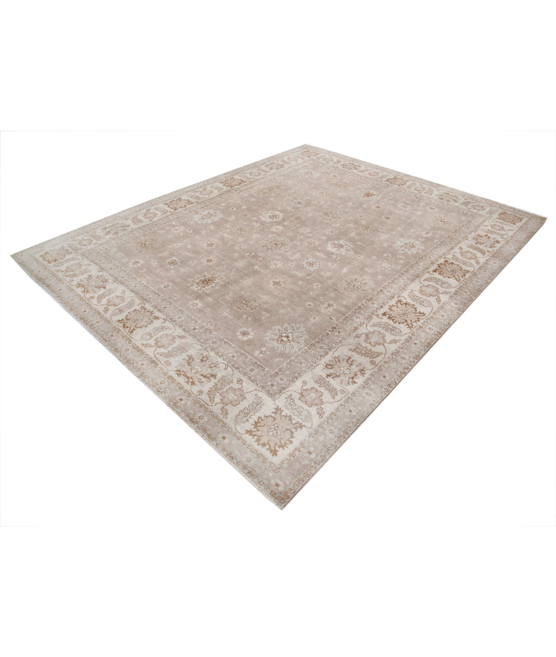 Hand Knotted Serenity Wool Rug - 7'10'' x 9'8'' 7'10'' x 9'8'' (235 X 290) / Taupe / Ivory
