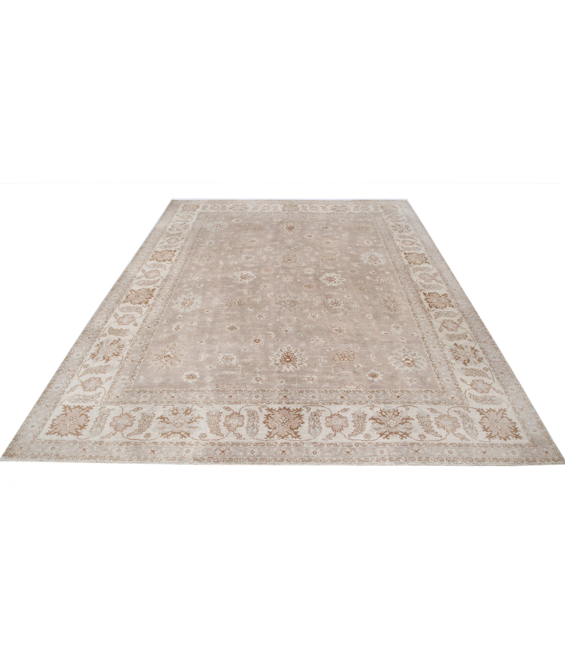 Hand Knotted Serenity Wool Rug - 7'10'' x 9'8'' 7'10'' x 9'8'' (235 X 290) / Taupe / Ivory