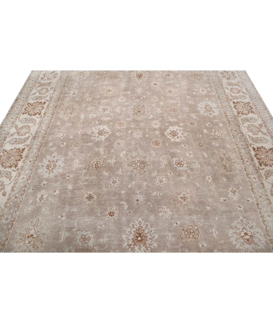 Hand Knotted Serenity Wool Rug - 7'10'' x 9'8'' 7'10'' x 9'8'' (235 X 290) / Taupe / Ivory